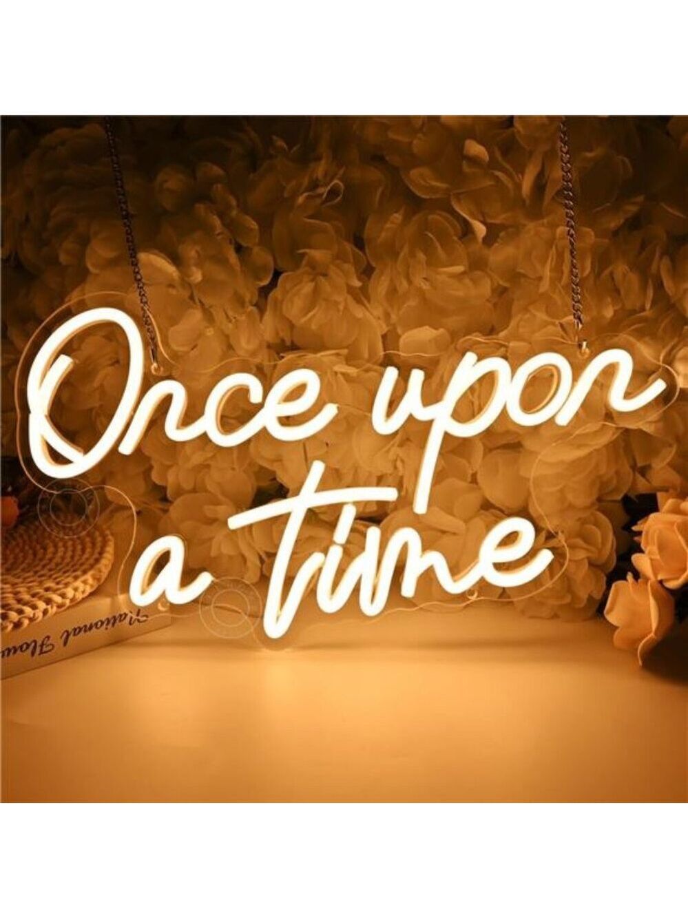 Once Upon A Time LED Neon Light Sign USB Wall Decor Bedroom Nursery Kids Room